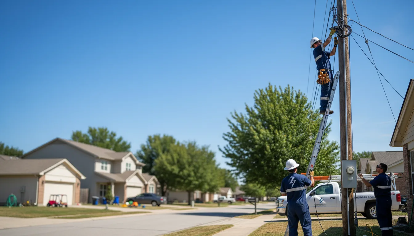 Residential electrician providing installation services in Cochran, GA